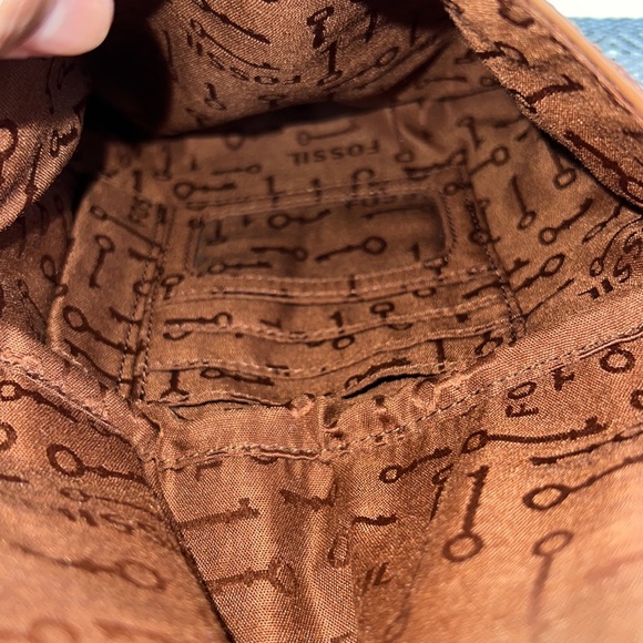 FOSSIL Genuine Leather Crossbody Bag Vintage VGUC - Picture 4 of 8